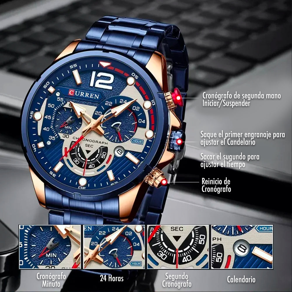 Reloj Curren 8395 – Elegancia y Resistencia en Cada Detalle ⌚