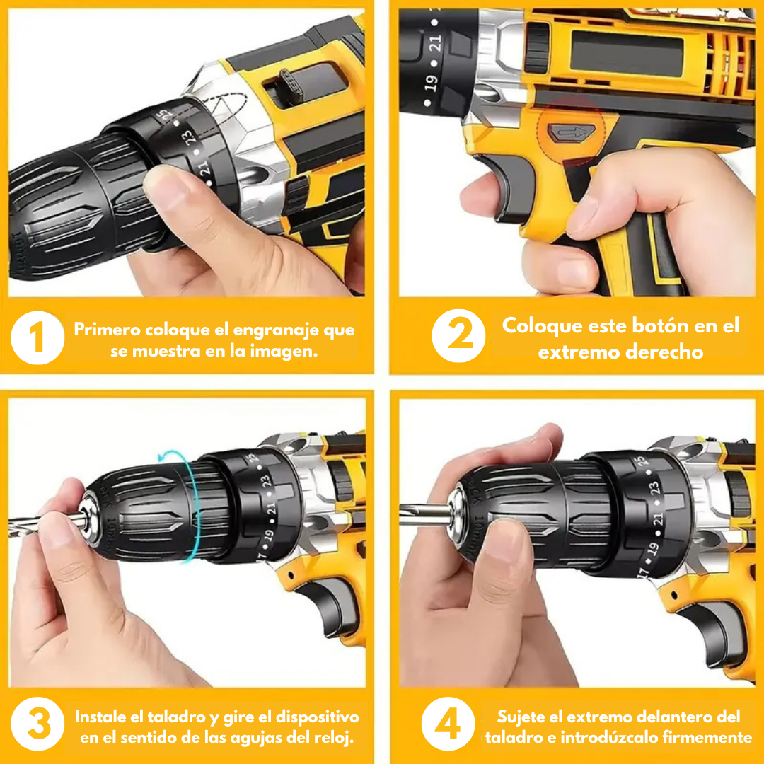 🔧 Taladro ProMax 48V – Fuerza y Precisión en tus Manos