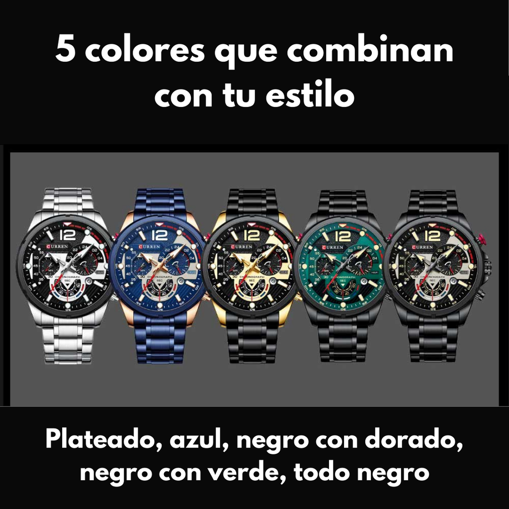 Reloj Curren 8395 – Elegancia y Resistencia en Cada Detalle ⌚