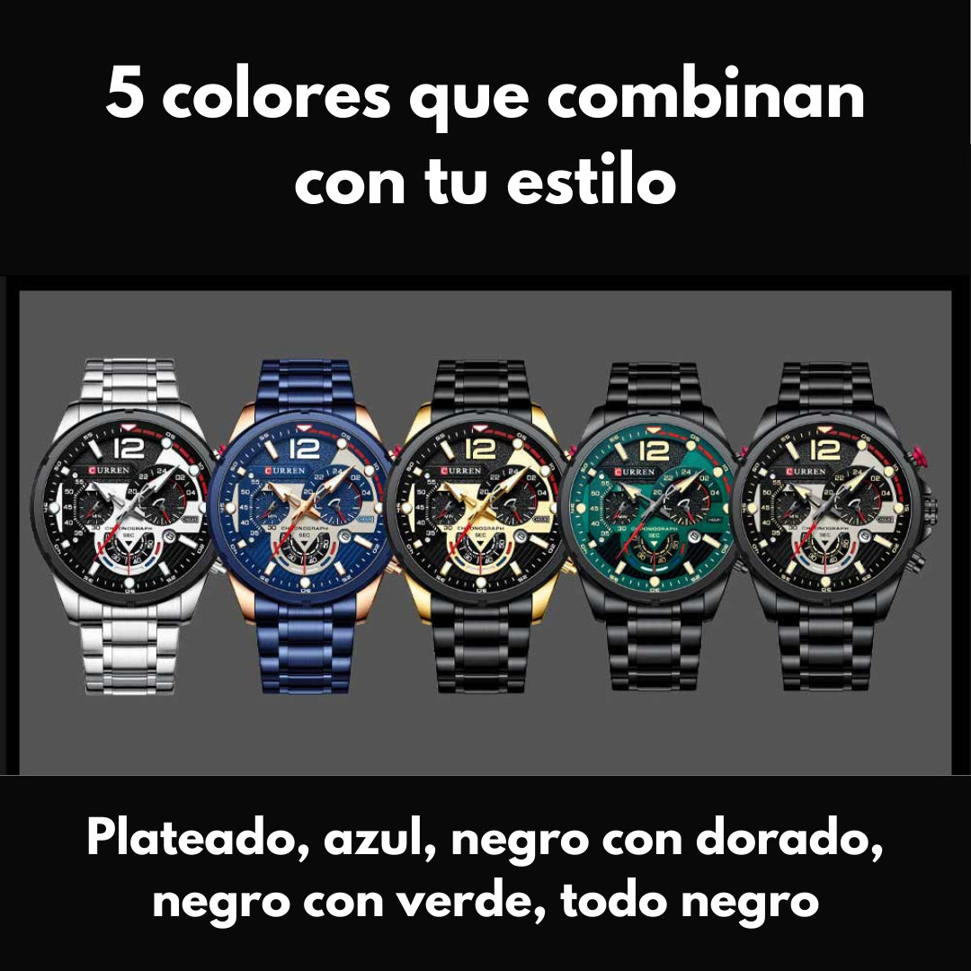 Reloj Curren 8395 – Elegancia y Resistencia en Cada Detalle ⌚