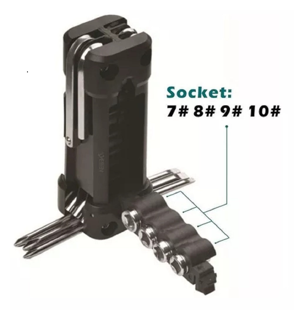 Kit de herramientas 16 en 1 Multifuncional