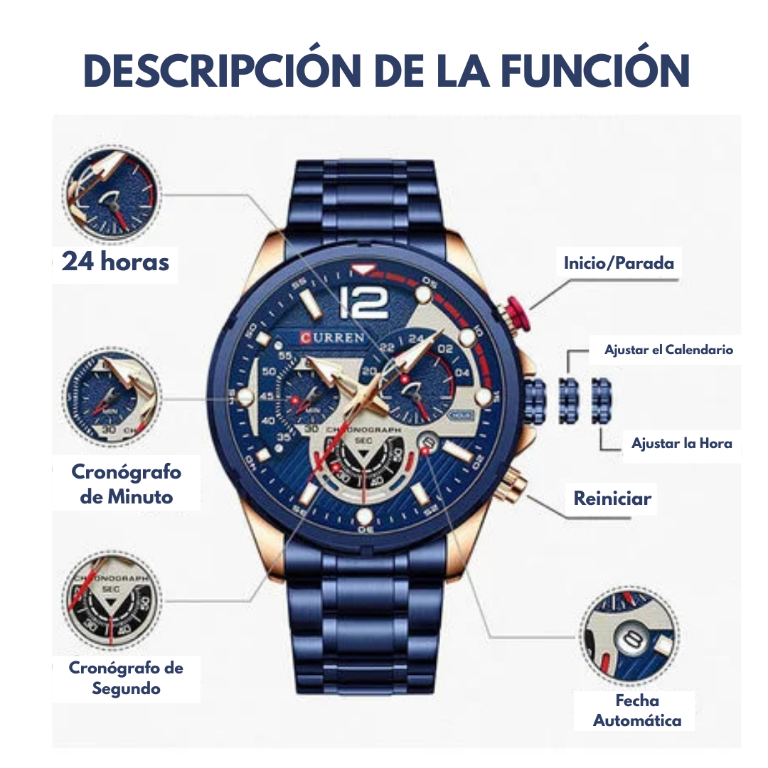 Reloj Curren 8395 – Elegancia y Resistencia en Cada Detalle ⌚