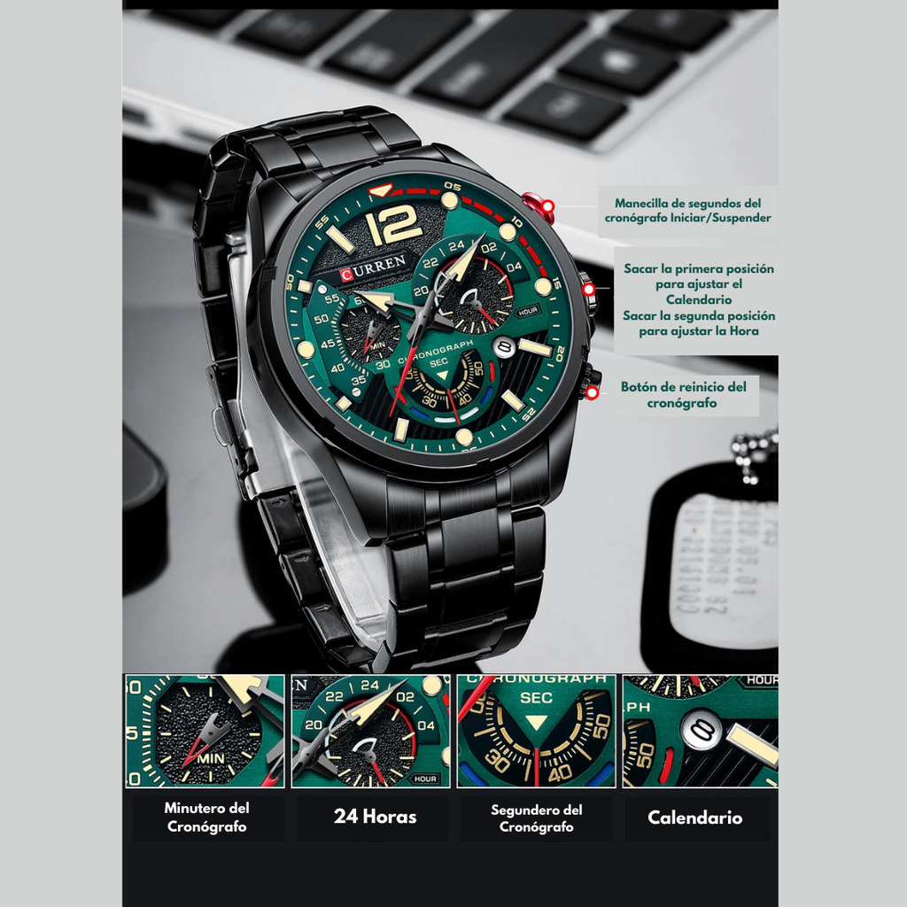 Reloj Curren 8395 – Elegancia y Resistencia en Cada Detalle ⌚